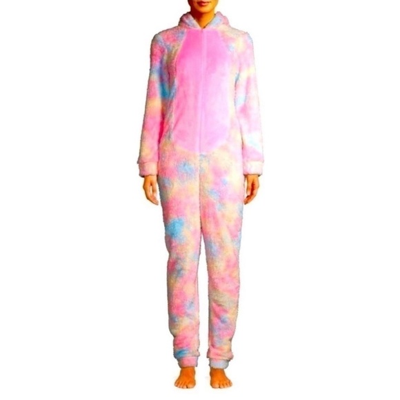 Tie-dye Unicorn onesie small 4-7 bodysuit pajamas pjs Halloween costume - Picture 1 of 12